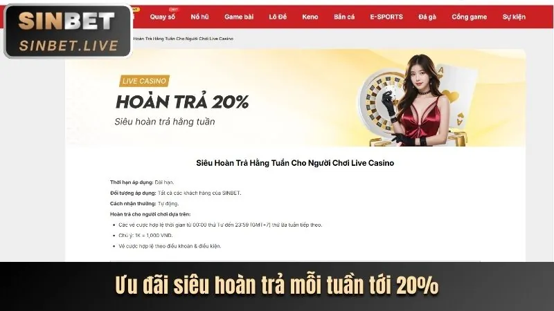 Hoàn trả hàng ngày khi chơi bắn cá
